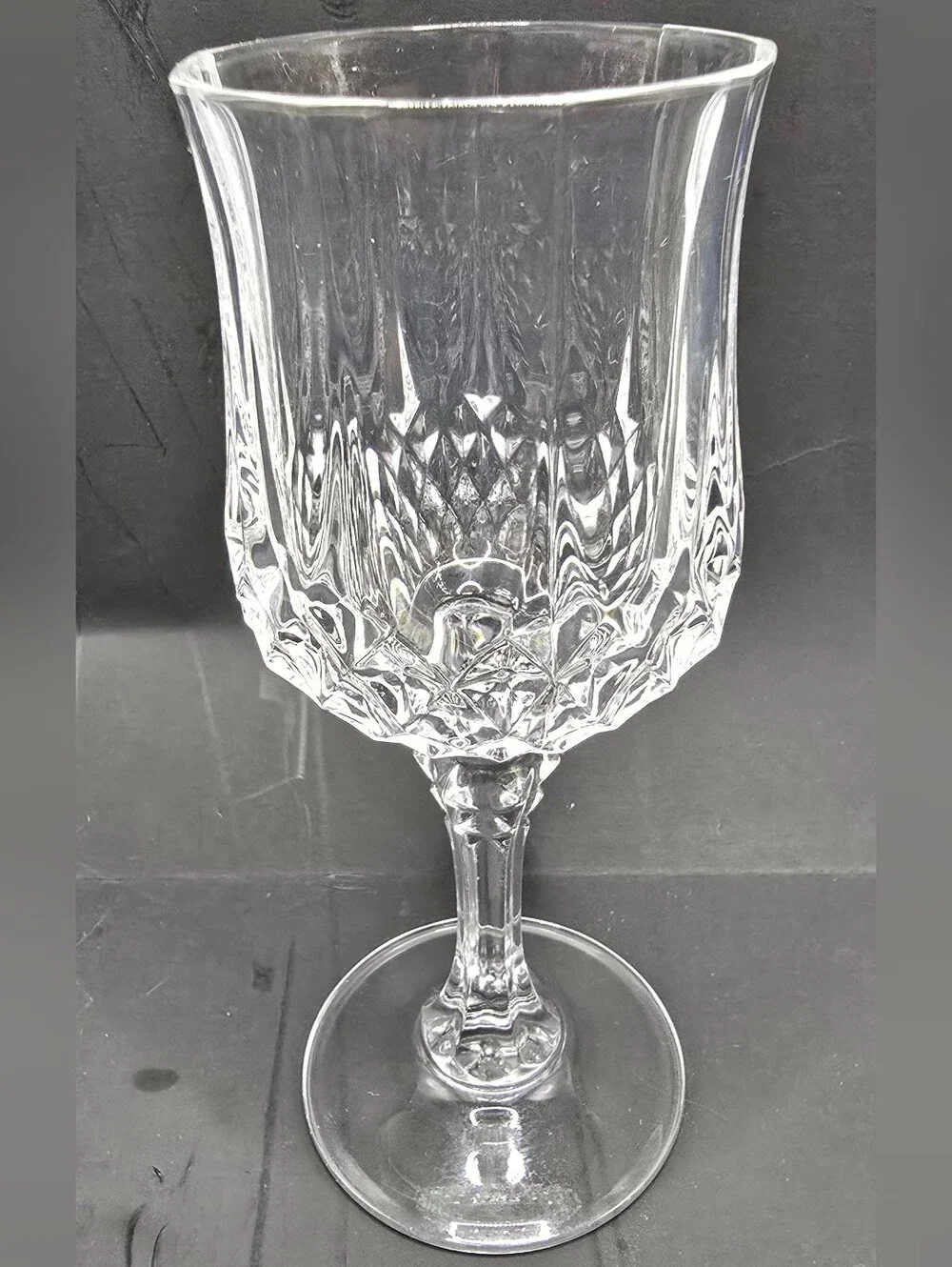 CRISTAL D'ARQUES France Longchamp 24% Lead Crystal Wine Glasses 6.5
